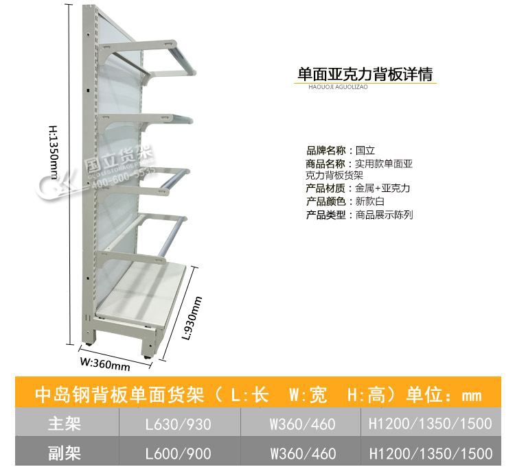 藥店單面架