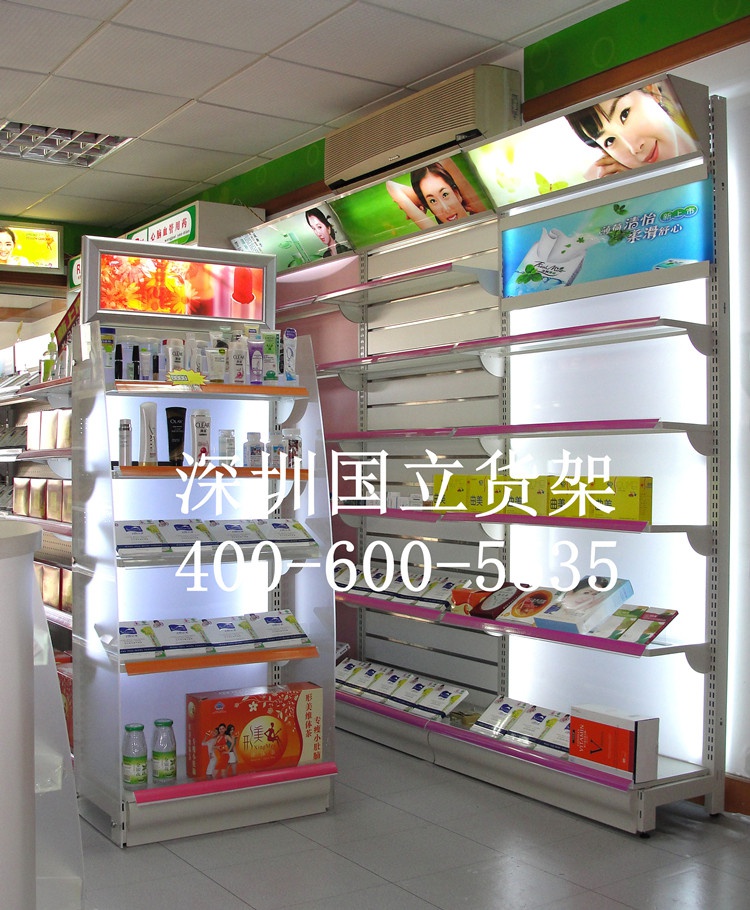 化妝品燈箱貨架