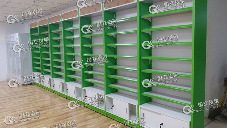 藥店綠色處方柜貨架