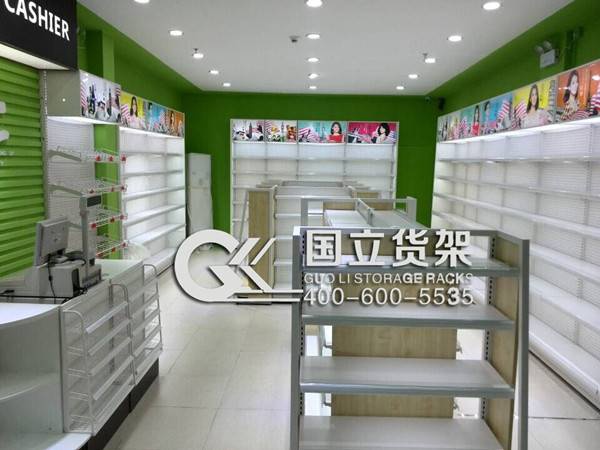 中島貨架擺放效果圖