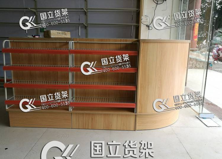 實(shí)木山胡色收銀臺(tái)