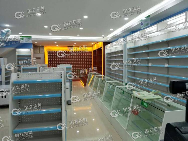 藥房處方柜單面展示架定制