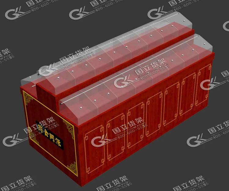 紅色參茸貴細(xì)柜樣品