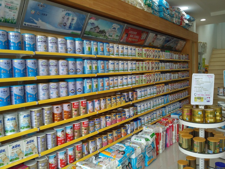 奶粉展柜貨架