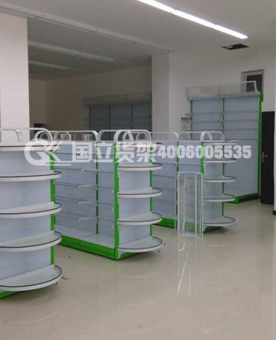 藥店半圓中島端頭貨架