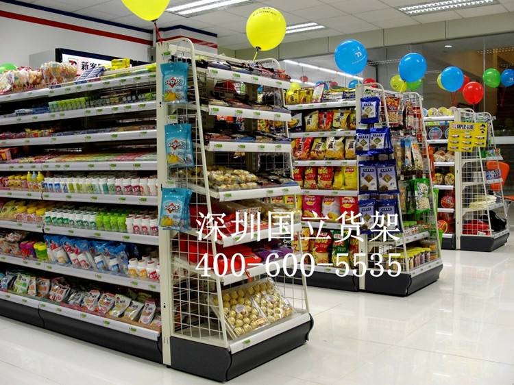 連鎖超市便利貨架