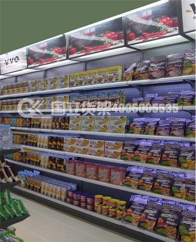 超市便利店零食單面貨架