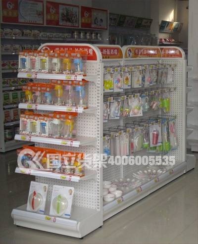 嬰幼兒用品中島掛件貨架